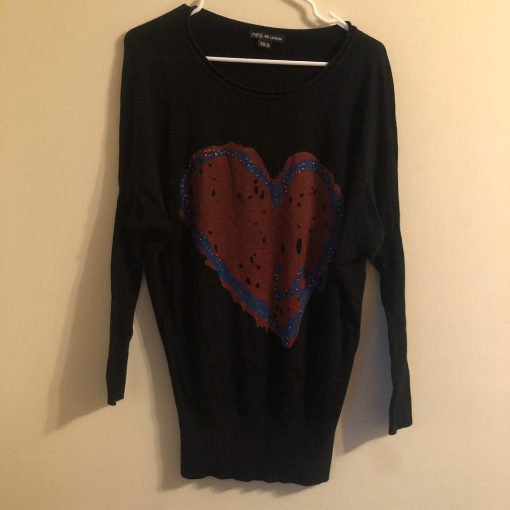 5/$20 Millinnium heart love top